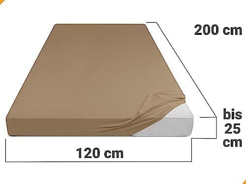 Jersey-Spannbetttuch – 100% Baumwolle, 180–200 x 200 cm
