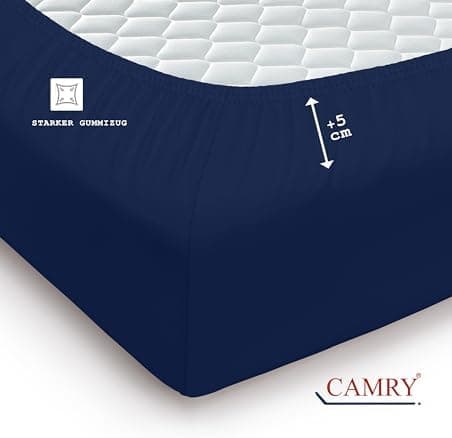 Camry Spannbettlaken 180x200–200x200 cm – Baumwoll‑Jersey Orange