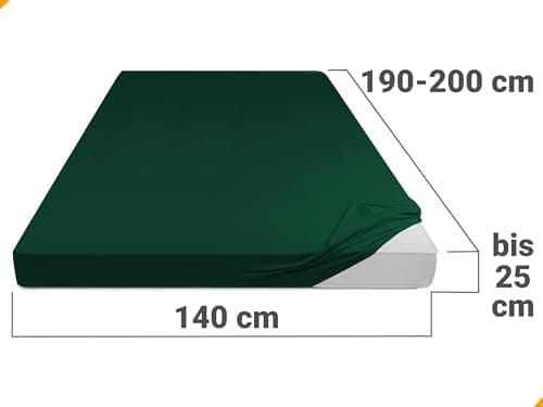 Jersey-Spannbetttuch – 100% Baumwolle, 180–200 x 200 cm
