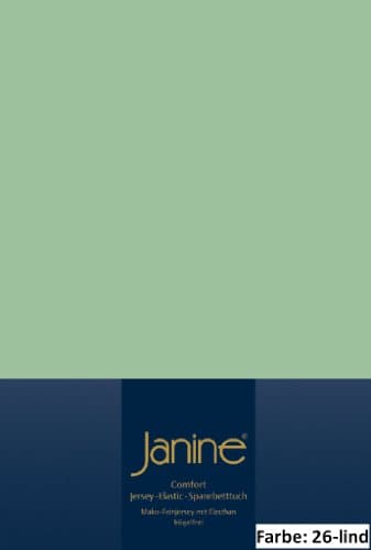 Janine Spannbettlaken Mako-Feinjersey Classic Jersey für Matratzen 180–200 x 200 cm