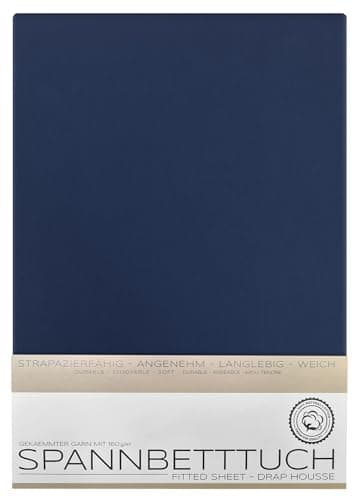 BEAUTEX Spannbetttuch aus Baumwolle – Premium Jersey 160 g/m², OEKO‑TEX STANDARD 100