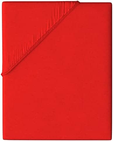 Leonado Vicent Spannbettlaken – 100% Baumwolle Jersey, Größen 180×200 & 200×200 cm, Grau