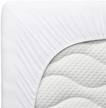 Jersey-Spannbettlaken 100% Baumwolle, 180 x 200 cm – Silber