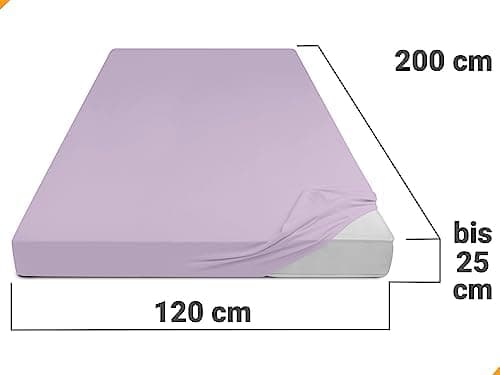 Jersey-Spannbetttuch – 100% Baumwolle, 180–200 x 200 cm
