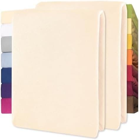 CelinaTex Jersey-Spannbettlaken 90x200–100x200 cm bis 26 cm Matratzenhöhe | 100% gekämmte Baumwolle | OEKO‑TEX STANDARD