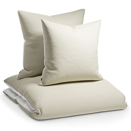 sleepwise Bettwäsche 135x200 Mikrofaser – ÖKO‑TEX zertifiziert, bügelfrei & knitterfrei, 2‑tlg. (inkl. 80x80 cm Kissenbe