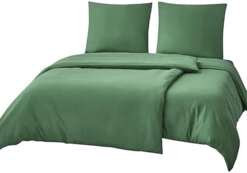 RUIKASI Bettwäsche-Set 4-teilig 135x200 Mikrofaser, 2x Bettbezug 135x200 + 2x Kissenbezug 80x80 cm, OEKO‑TEX, weich & bü