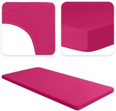 Jacobson Jersey-Spannbettlaken aus Baumwolle – OEKO-TEX STANDARD 100, 180x200–200x200 cm, Weiß