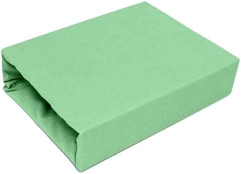 Elastisches Jersey-Spannbettlaken 90x180 cm – 100% Baumwolle, kuschelig warm