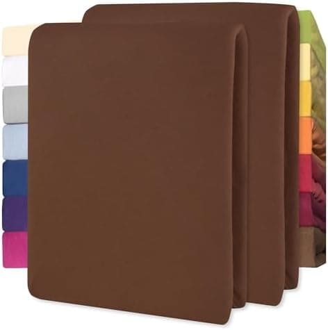 CelinaTex Jersey-Spannbettlaken 90x200–100x200 cm bis 26 cm Matratzenhöhe | 100% gekämmte Baumwolle | OEKO‑TEX STANDARD