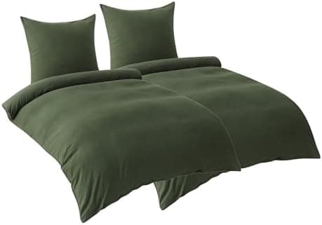BEDSURE Bettwäsche 135x200 4‑teilig – Weiches Baumwoll‑Feeling Bettwäsche‑Set 135 x 200 cm, inkl. 2 Kissenbezüge 80x80,
