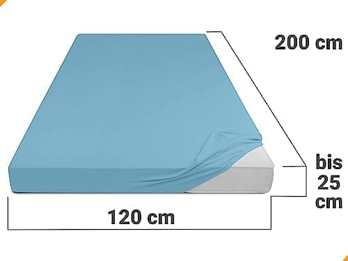 Jersey-Spannbetttuch – 100% Baumwolle, 180–200 x 200 cm