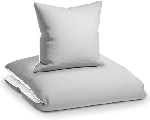 sleepwise Bettwäsche 135x200 Mikrofaser – ÖKO‑TEX zertifiziert, bügelfrei & knitterfrei, 2‑tlg. (inkl. 80x80 cm Kissenbe