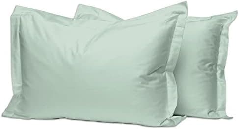 Pizuna Kissenbezüge 2er-Pack 40 x 80 cm Dunkelblau – 100% Langstapel-Baumwolle, 400 Fadenzahl