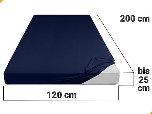 Jersey-Spannbetttuch – 100% Baumwolle, 180–200 x 200 cm