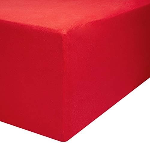 AVANTGARDE Spannbettlaken 180x200–200x220 cm, 40 cm Steg – 100% Jersey-Baumwolle 170 g/m², OEKO-TEX – passend für Boxspr