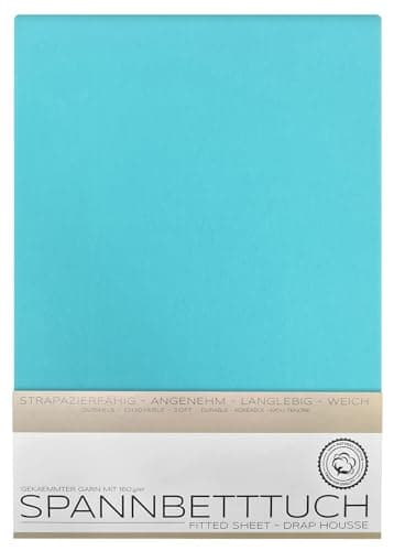 BEAUTEX Spannbetttuch aus Baumwolle – Premium Jersey 160 g/m², OEKO‑TEX STANDARD 100