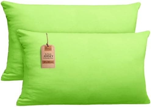 NatureMark Jersey Kissenbezüge – weich & atmungsaktiv, hautfreundlich – 40x40 cm, Anthrazit