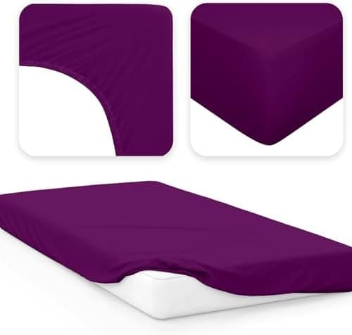 Jacobson Jersey-Spannbettlaken aus Baumwolle – OEKO-TEX STANDARD 100, 180x200–200x200 cm, Weiß