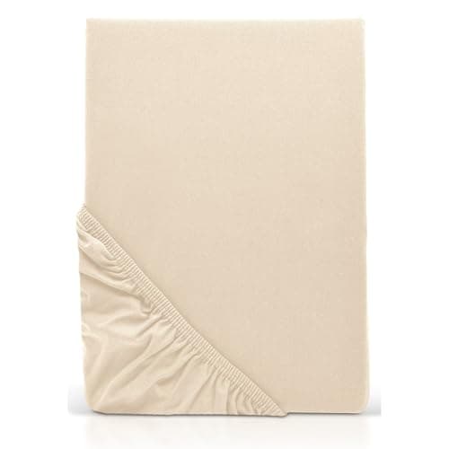 MOON-Luxury Spannbettlaken/Spannbetttuch Jersey-Stretch 230 g/m² OEKO-TEX – anthrazit, 90×200–100×220