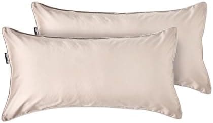 Cloudpillo Kissenbezug 40x80 cm 2er‑Pack – Premium atmungsaktive Baumwolle, ultraweich, mit Reißverschluss, antibakterie