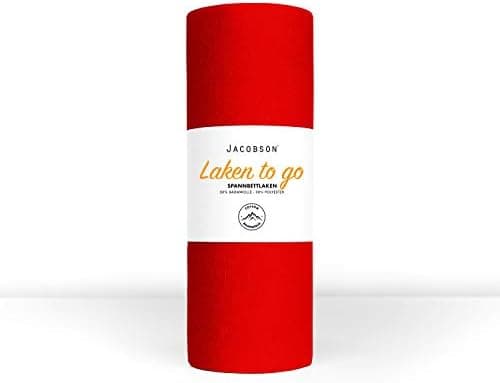 Jacobson Jersey-Spannbettlaken – 50% Baumwolle/50% Polyester, elastisch & hautsympathisch – 180–200 x 200 cm, 1er Set, N
