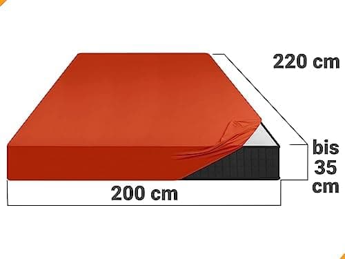 Jersey-Spannbetttuch – 100% Baumwolle, 180–200 x 200 cm