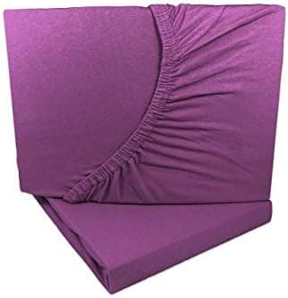 2er-Pack Jersey-Spannbettlaken 90x200–100x200 cm, 100% Baumwolle, Weiß