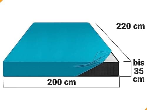 Jersey-Spannbetttuch – 100% Baumwolle, 180–200 x 200 cm