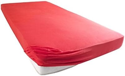 Jersey-Spannbettlaken 100% Baumwolle – 90–100×200 cm, für Matratzen bis 25 cm (Steghöhe bis 23 cm), Beige