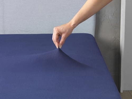 MALIKA® Spannbettlaken 120x200 cm – Jersey-Baumwolle Spannbetttuch, passend für Matratzen bis 28 cm