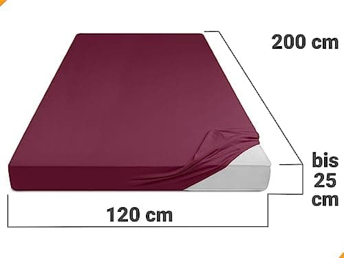 Jersey-Spannbetttuch – 100% Baumwolle, 180–200 x 200 cm