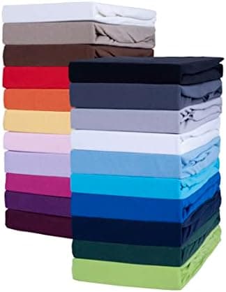 Jersey-Spannbettlaken 100% Baumwolle 180×200–200×200 cm