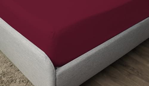Spannbettuch Jersey mit Elasthan – 97% Baumwolle / 3% Elasthan, elastisches Spannbettlaken Weiß (90–100 × 200–220 cm)