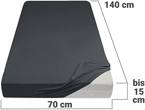 Jersey-Spannbetttuch – 100% Baumwolle, 180–200 x 200 cm