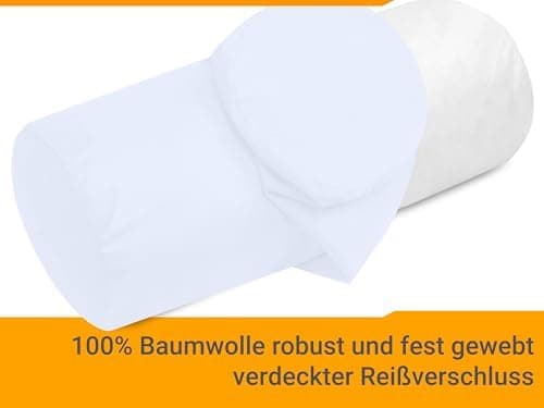 Doppelpack Baumwoll-Kissenbezüge 40 x 15 cm – Navyblau, schlichtes modernes Design
