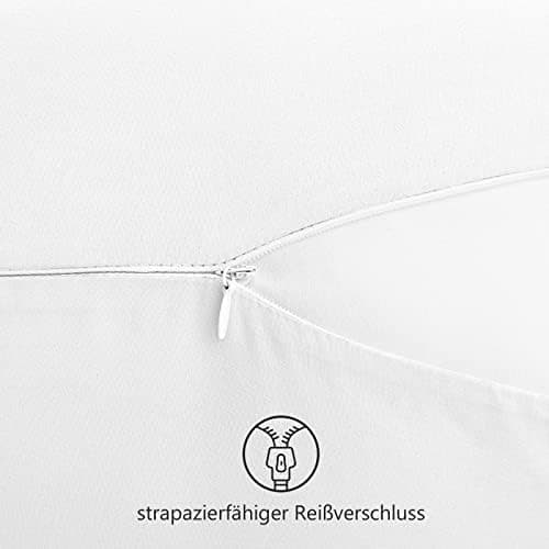 REDKEY Kissenbezug 40x80 cm 2er Set – gebürstetes Mikrofaser, Reißverschluss, waschbar bis 40°C – Anthrazit