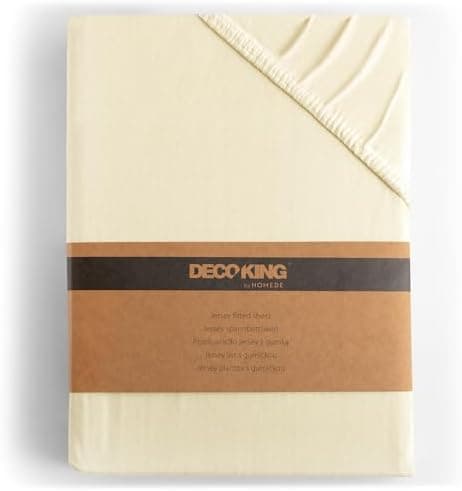 DecoKing Spannbettlaken 180 x 200 & 200 x 200 cm – 100% gekämmte Baumwolle (Jersey)