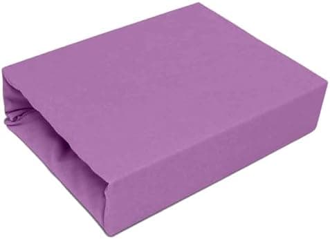 Elastisches Jersey-Spannbettlaken 90x180 cm – 100% Baumwolle, kuschelig warm