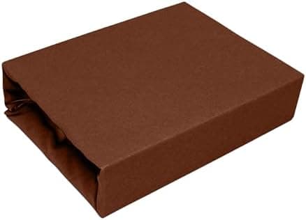 Elastisches Jersey-Spannbettlaken 90x180 cm – 100% Baumwolle, kuschelig warm