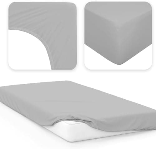 Jacobson Jersey-Spannbettlaken aus Baumwolle – OEKO-TEX STANDARD 100, 180x200–200x200 cm, Weiß