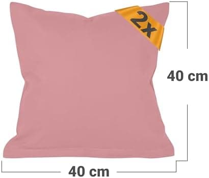 Doppelpack Baumwoll-Kissenbezüge 40 x 15 cm – Navyblau, schlichtes modernes Design