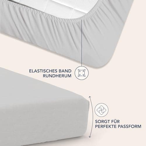 Dreamzie Spannbettlaken – 100% Mikrofaser, 35 cm Tiefe Tasche