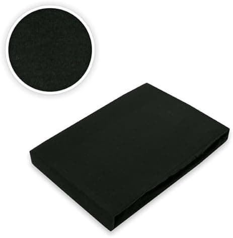 EXKLUSIV HEIMTEXTIL Jersey-Spannbettlaken 90–100 x 200 cm, bis 25 cm Matratzenhöhe – 100% Baumwolle, Öko‑Tex zertifizier