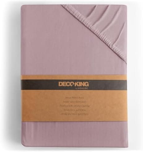 DecoKing Spannbettlaken 180 x 200 & 200 x 200 cm – 100% gekämmte Baumwolle (Jersey)