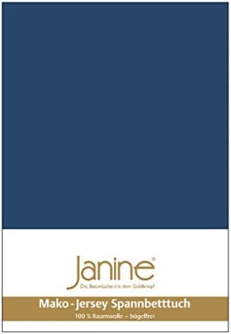 Janine Spannbettlaken Mako-Feinjersey Classic Jersey für Matratzen 180–200 x 200 cm