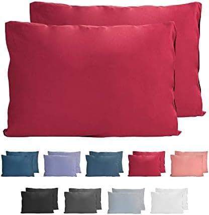 Komfortec Kissenbezüge 2er Set – 100% Baumwolle Premium Jersey (150 g/m²), superweich – OEKO‑TEX STANDARD 100