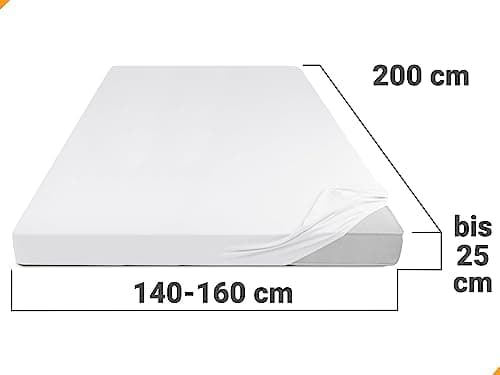 Jersey-Spannbetttuch – 100% Baumwolle, 180–200 x 200 cm