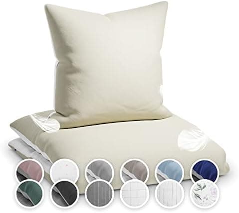 sleepwise Bettwäsche 135x200 Mikrofaser – ÖKO‑TEX zertifiziert, bügelfrei & knitterfrei, 2‑tlg. (inkl. 80x80 cm Kissenbe