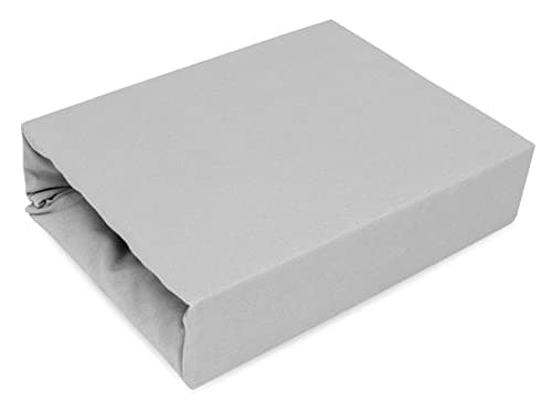 Elastisches Jersey-Spannbettlaken 90x180 cm – 100% Baumwolle, kuschelig warm